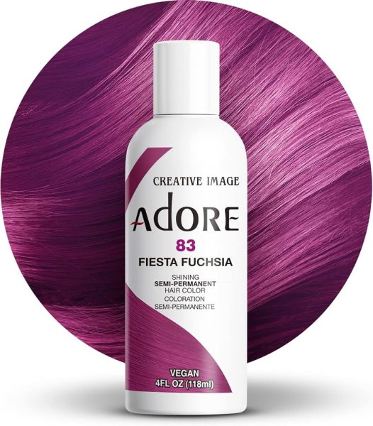 Adore Semi Permanent Hair Color #83 Fiesta Fuchsia 4oz Adore Semi Permanent Hair Color #83 Fiesta Fuchsia 4oz