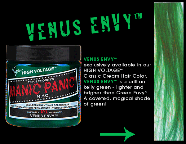 Manic Panic Semi Permanent Hair Color Cream Venus Envy 4 oz