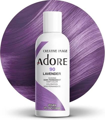 Adore Semi Permanent Hair Color #90 Lavender 4oz Adore Semi Permanent Hair Color #90 Lavender 4oz